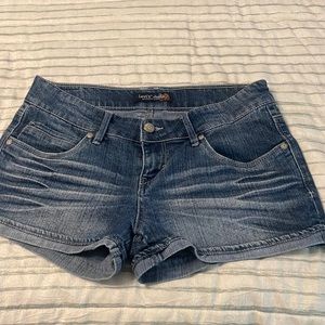 Junior washed look denim  shorts